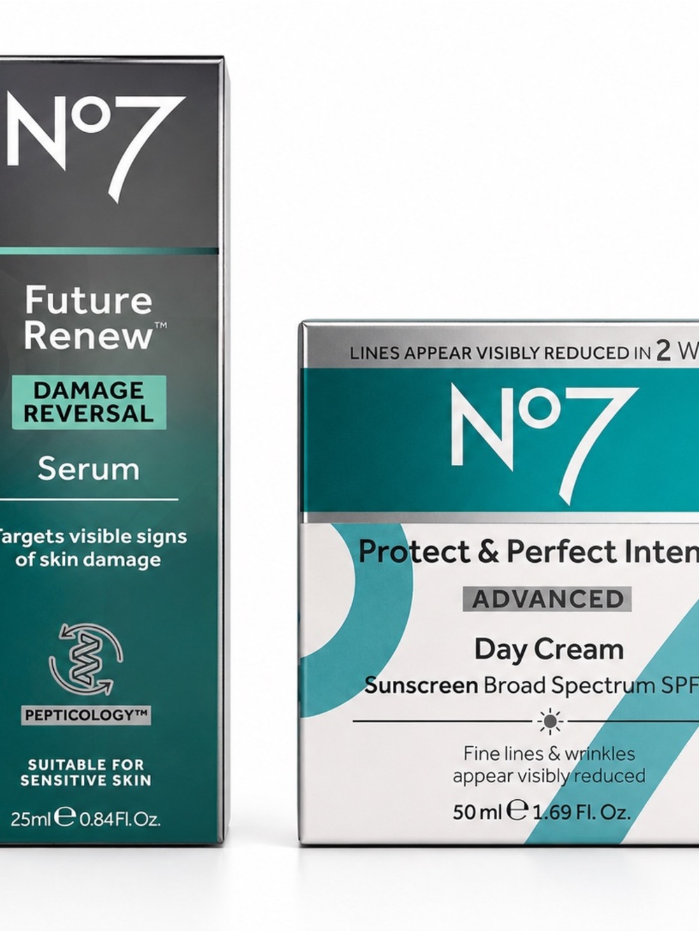 L'Oreal No7 Future Renew & Protect Duo - Teal and Silver
